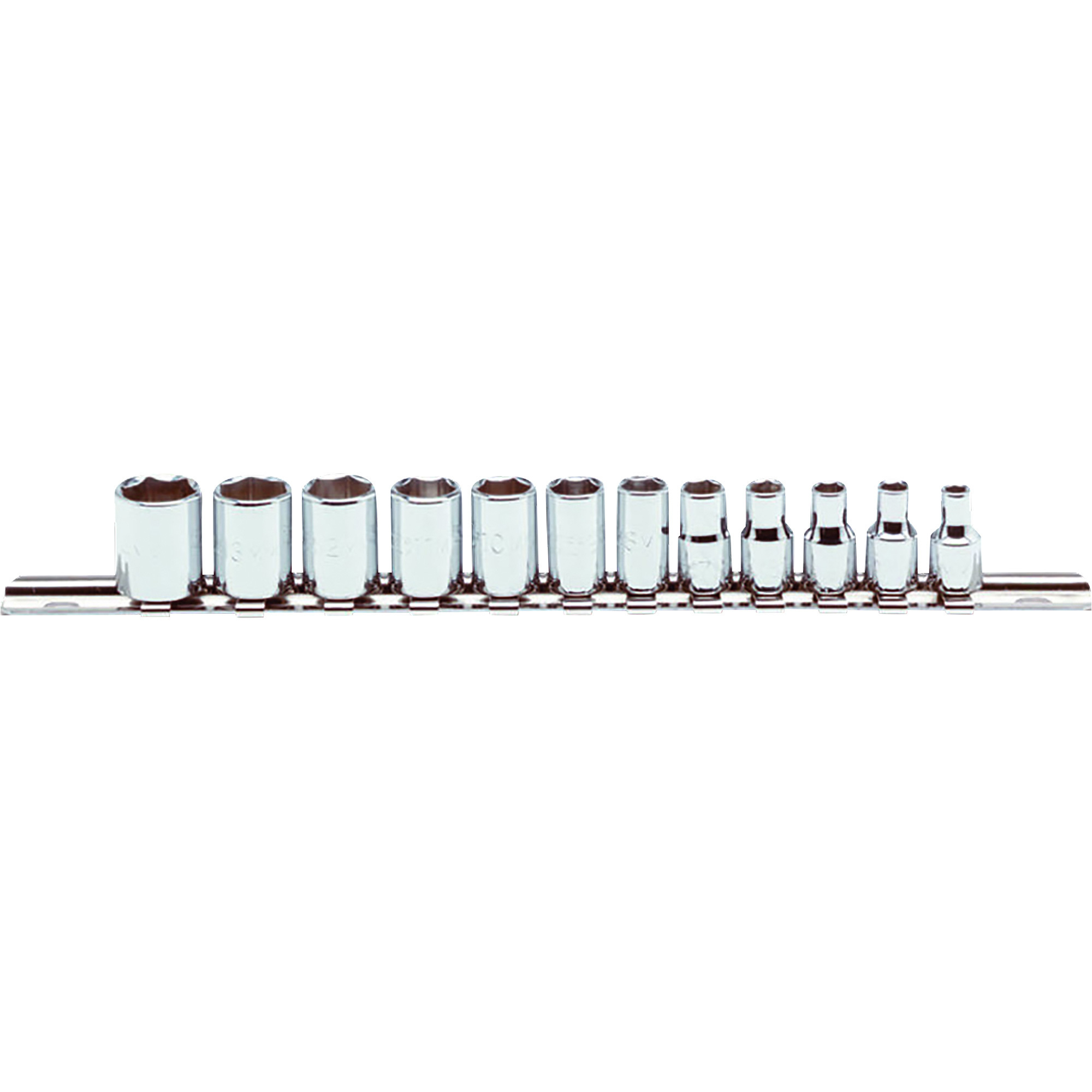 Proto 12-Pc. 1/4in. 6 Point Drive Metric Socket Set, Model# J47200